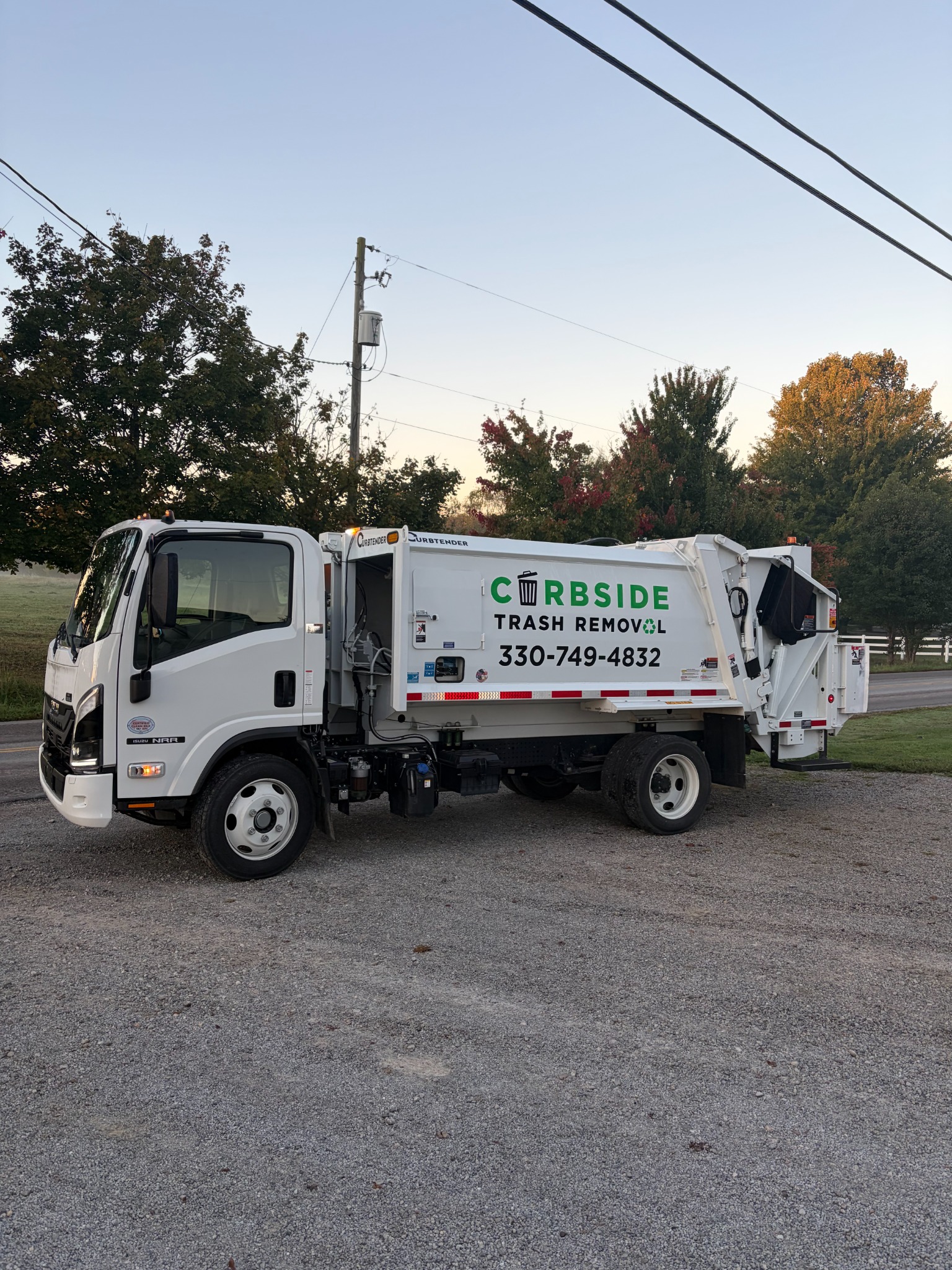 Curbside Trash Removal local garbage collection truck in Wayne County, Ohio